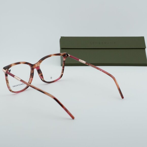Longchamp LO2726 602 Eyeglasses Red Horn 54mm Square Frame main image 6